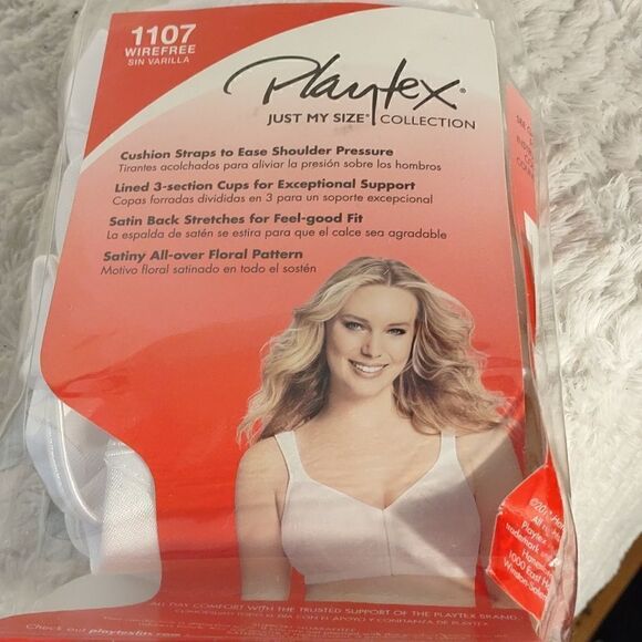 Playtex Just My Size 44C Easy On Front Close Bra - Picture 3 of 6